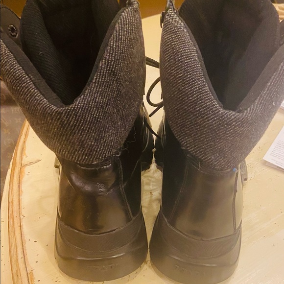 PRADA MEN’S VIBRAM SOLE COMBAT BOOTS - Picture 4 of 9